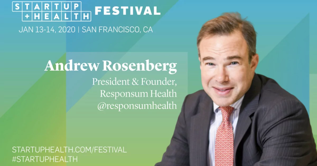 Responsum Health at StartUp Health Festival 2020